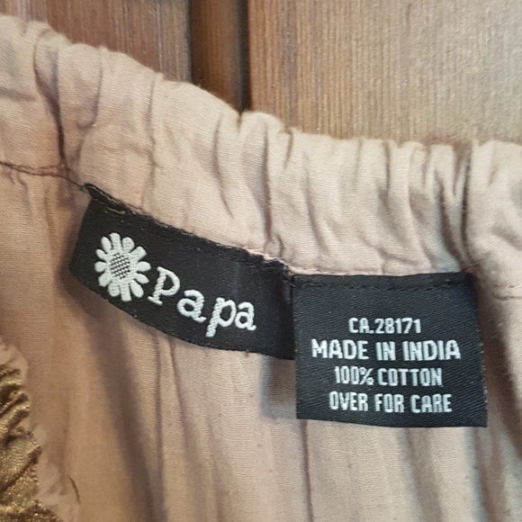 Brown Peasant Boho Skirt - Picture 3 of 3